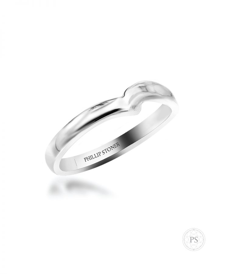 Twist Shaped Wedding Band Platinum Phillip Stoner The Jeweller