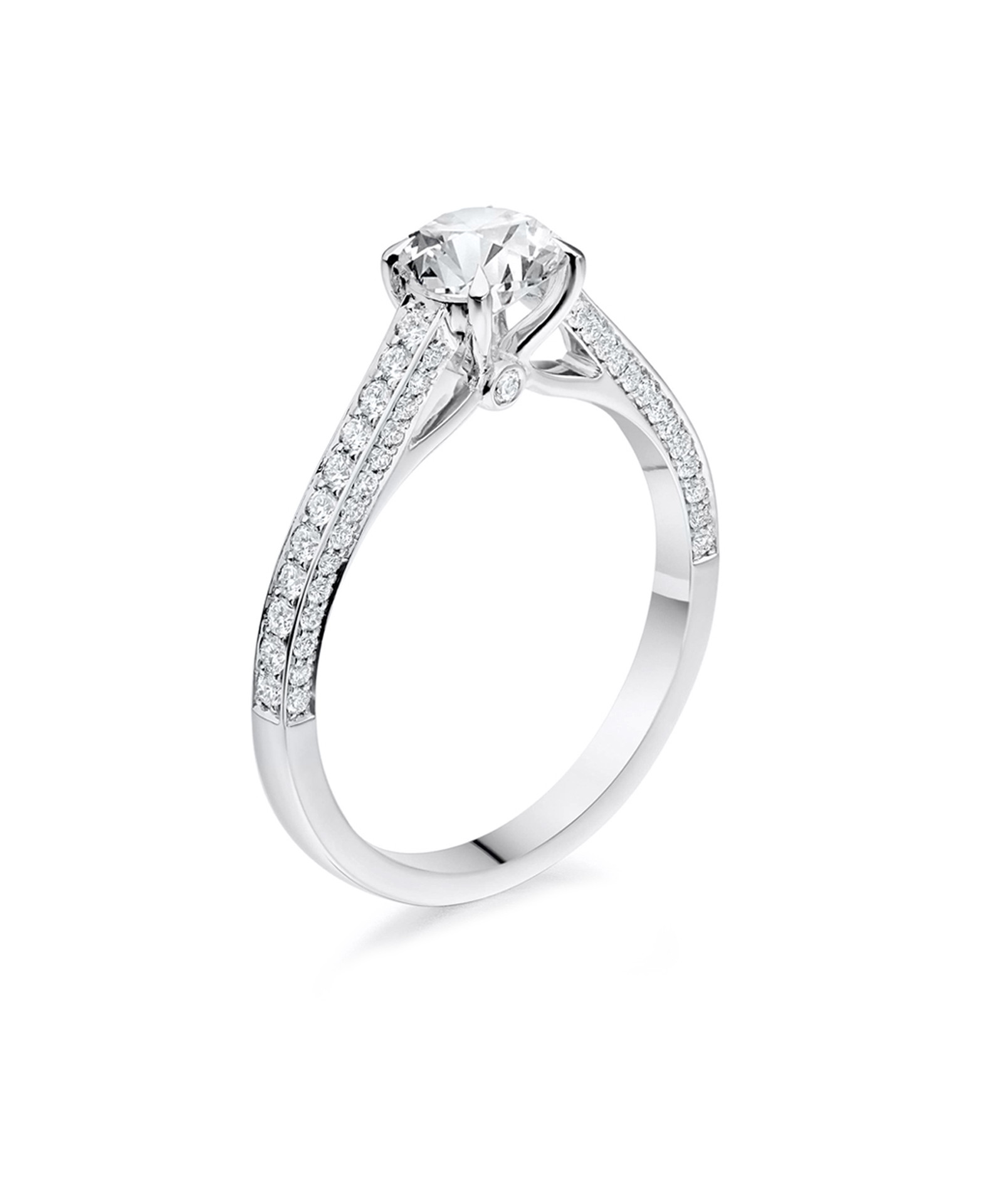 Luxury Round Brilliant Cut Diamond Engagement Ring - Phillip Stoner The Jeweller