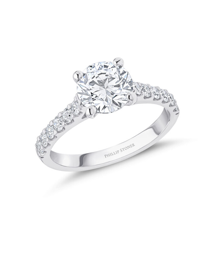 1.50ct Round Brilliant Cut Diamond Engagement Ring - Phillip Stoner The Jeweller