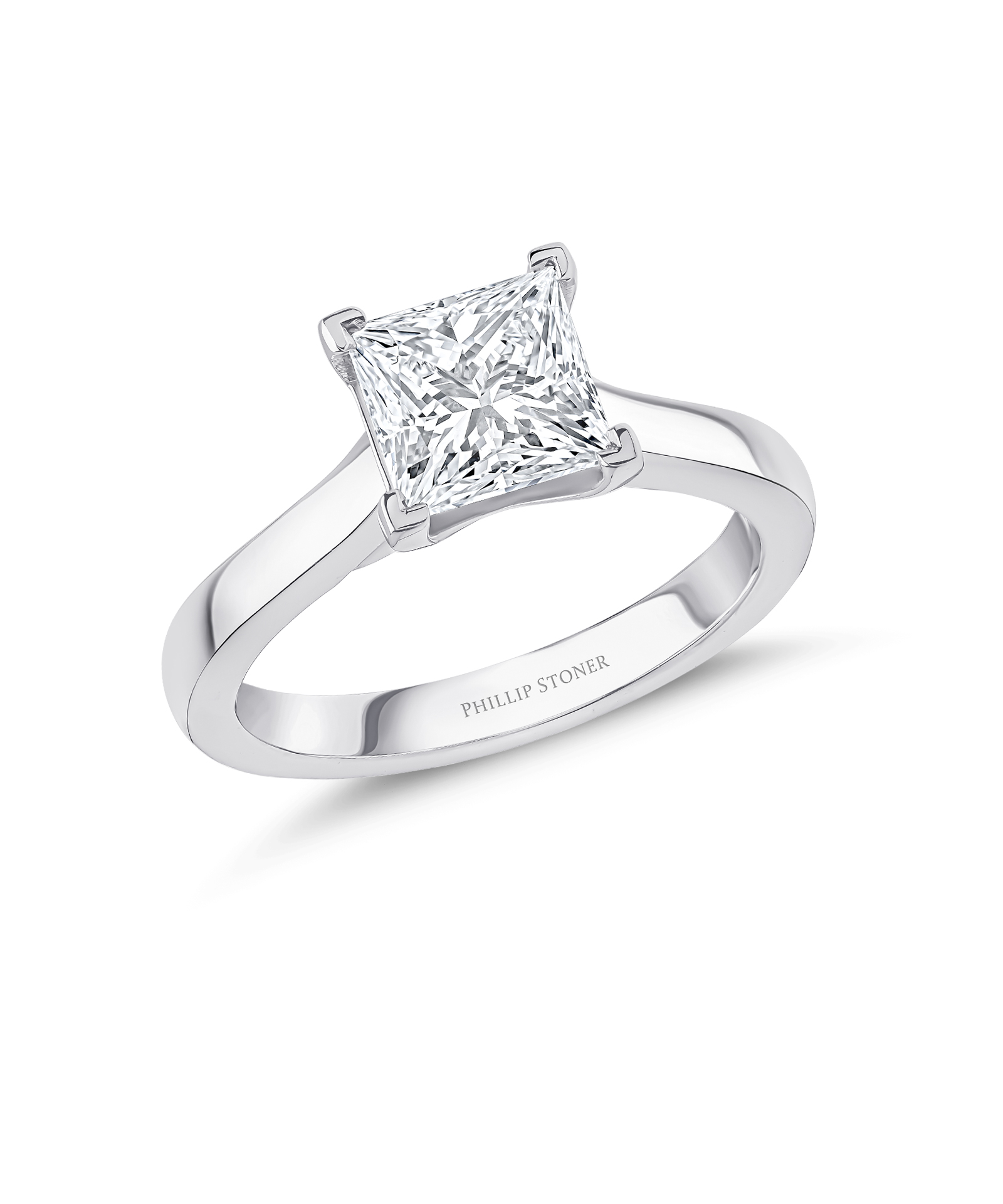 Amira Princess Cut Diamond Solitaire Engagement Ring - Phillip Stoner The Jeweller