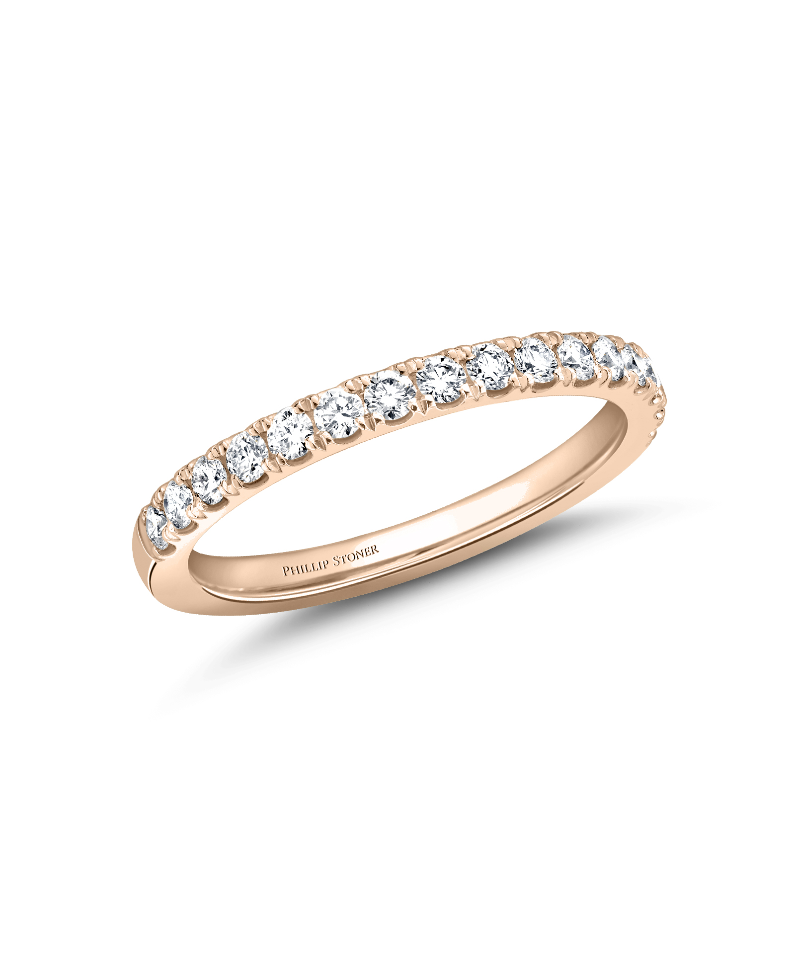 18ct Rose Gold 0.36ct Thea Diamond Wedding Ring - Phillip Stoner The Jeweller