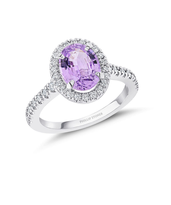 Purple Sapphire & Diamond Thea Cocktail Ring - Phillip Stoner The Jeweller