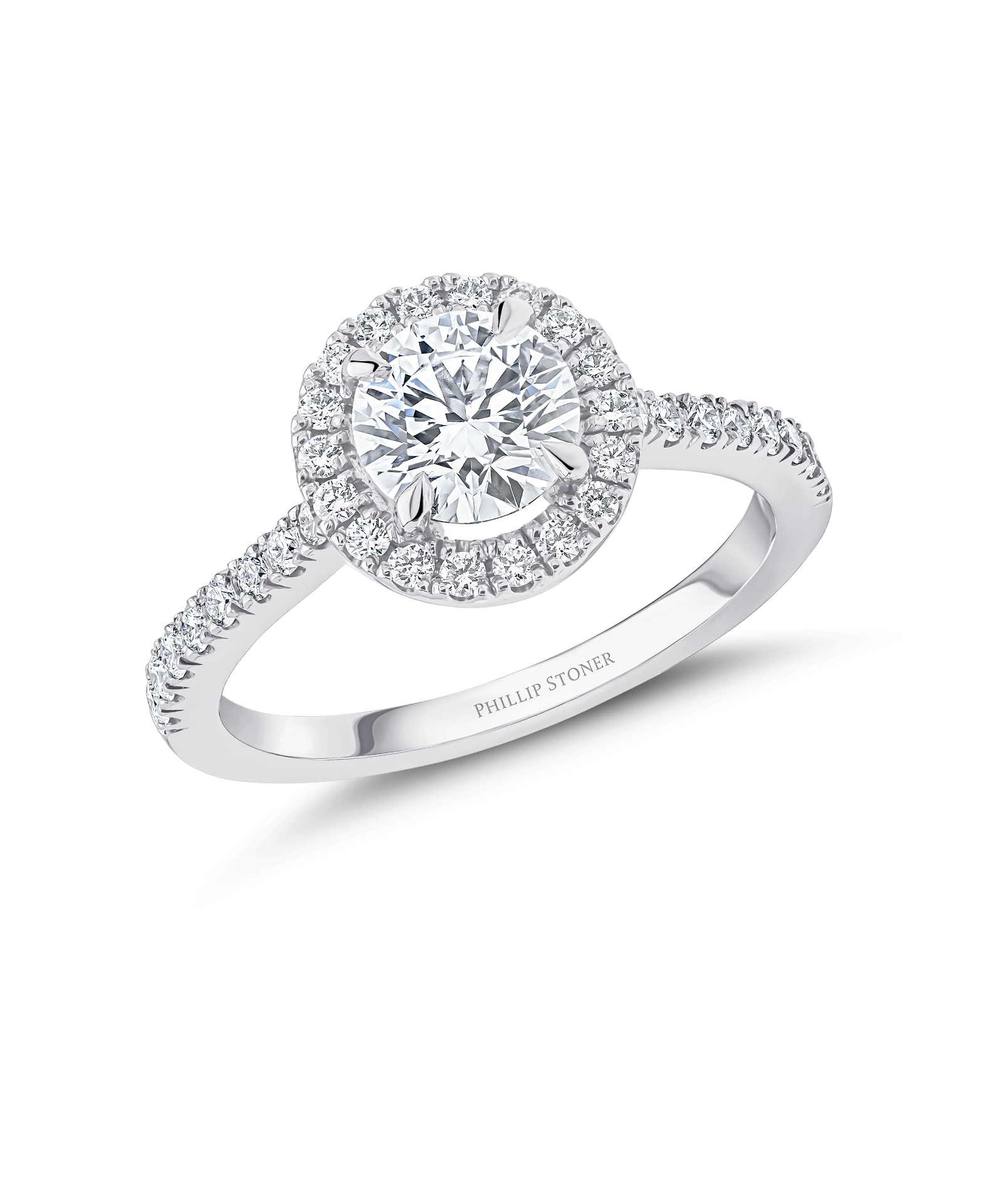 0.90ct Round Brilliant Cut Diamond Thea Engagement Ring - Phillip Stoner The Jeweller