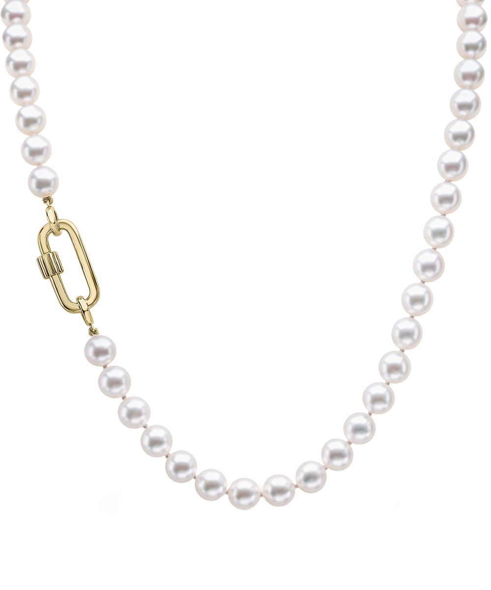 7mm Akoya Pearl Necklace with 18ct Yellow Gold Clasp