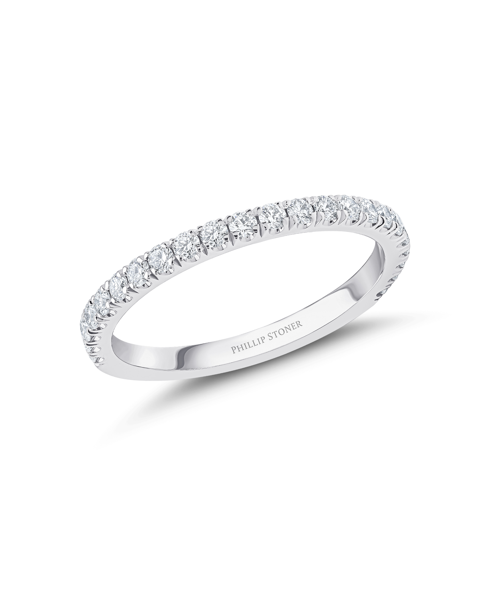 Platinum 0.40ct Oyster Diamond Set Wedding Band - Phillip Stoner The Jeweller