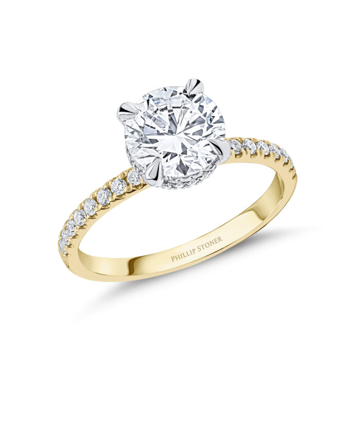 2ct Round Brilliant Cut Lab Grown Diamond Set Engagement Ring