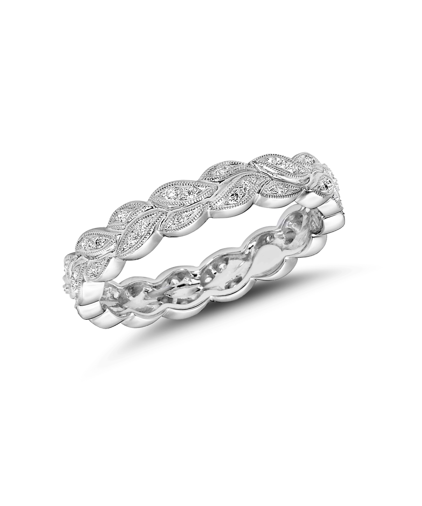 Ungar & Ungar 18ct White Gold Diamond Wreath Eternity Band