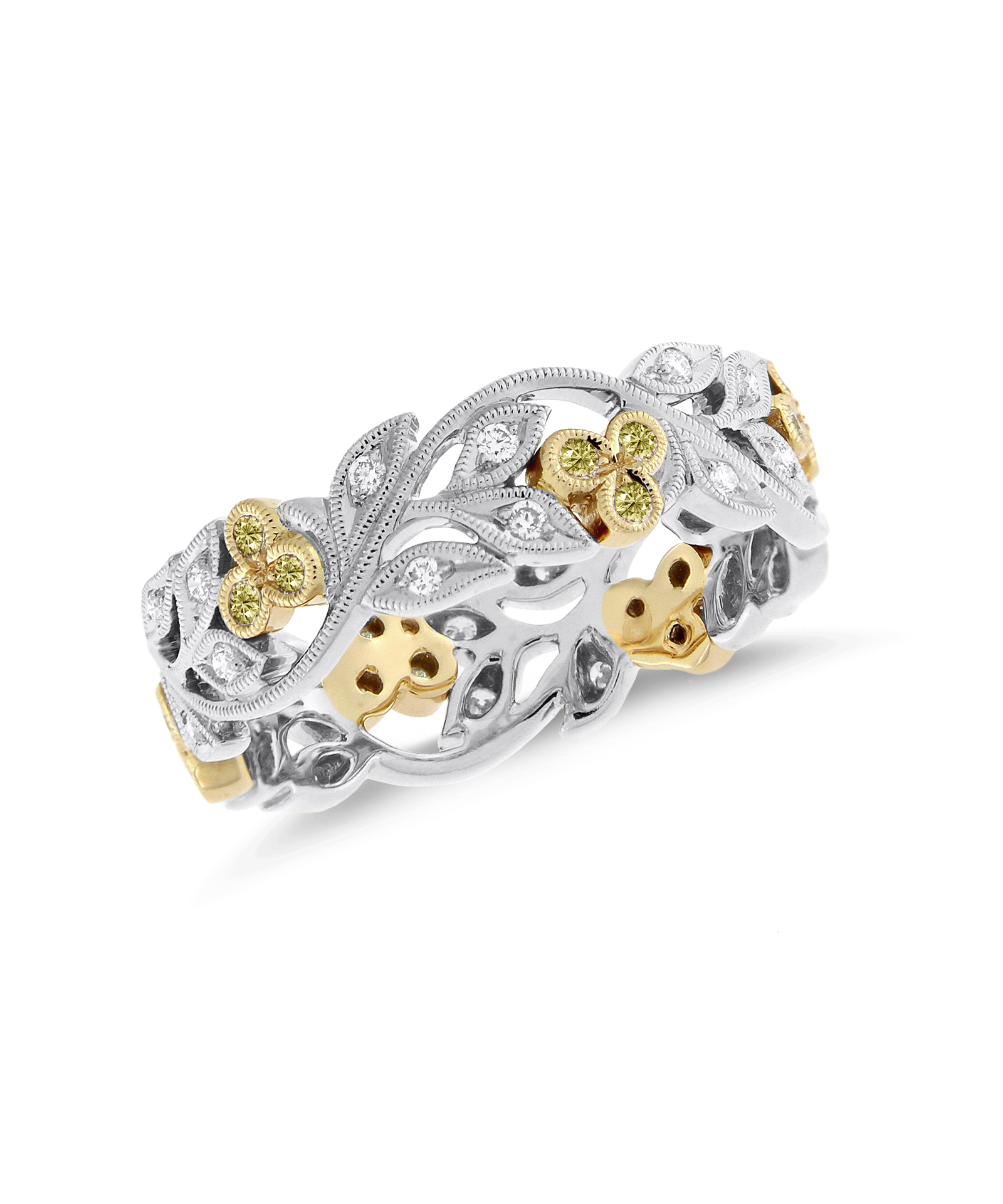 Ungar & Ungar Yellow Diamond Cherry Eternity Ring